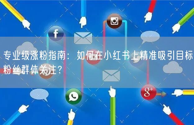 专业级涨粉指南：如何在小红书上精准吸引目标粉丝群体关注？