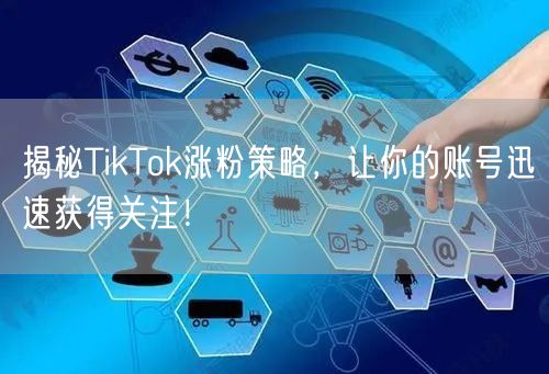 揭秘TikTok涨粉策略，让你的账号迅速获得关注！