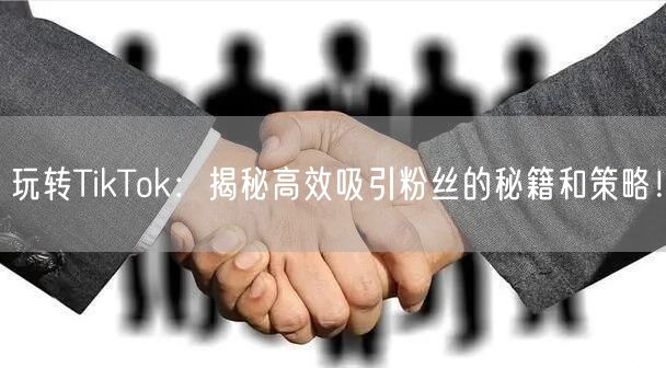 玩转TikTok：揭秘高效吸引粉丝的秘籍和策略！