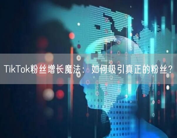 TikTok粉丝增长魔法：如何吸引真正的粉丝？