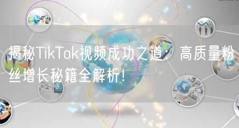 揭秘TikTok视频成功之道：高质量粉丝增长秘籍全解析！