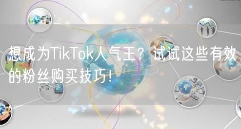 想成为TikTok人气王？试试这些有效的粉丝购买技巧！