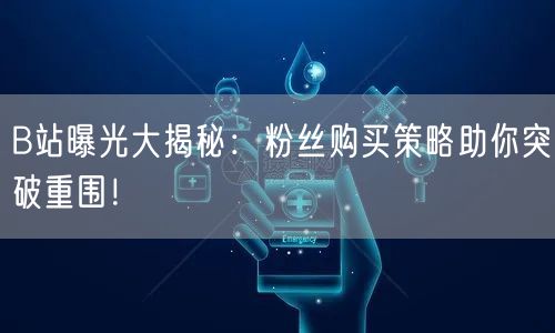 B站曝光大揭秘：粉丝购买策略助你突破重围！