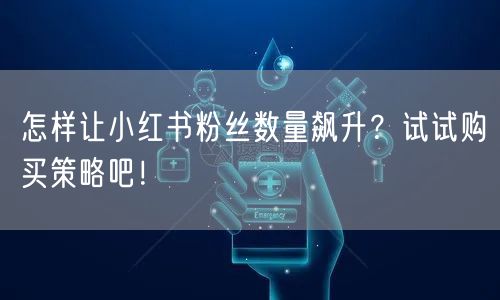 怎样让小红书粉丝数量飙升？试试购买策略吧！