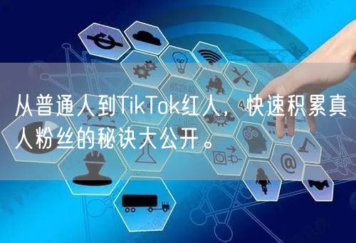 从普通人到TikTok红人，快速积累真人粉丝的秘诀大公开。
